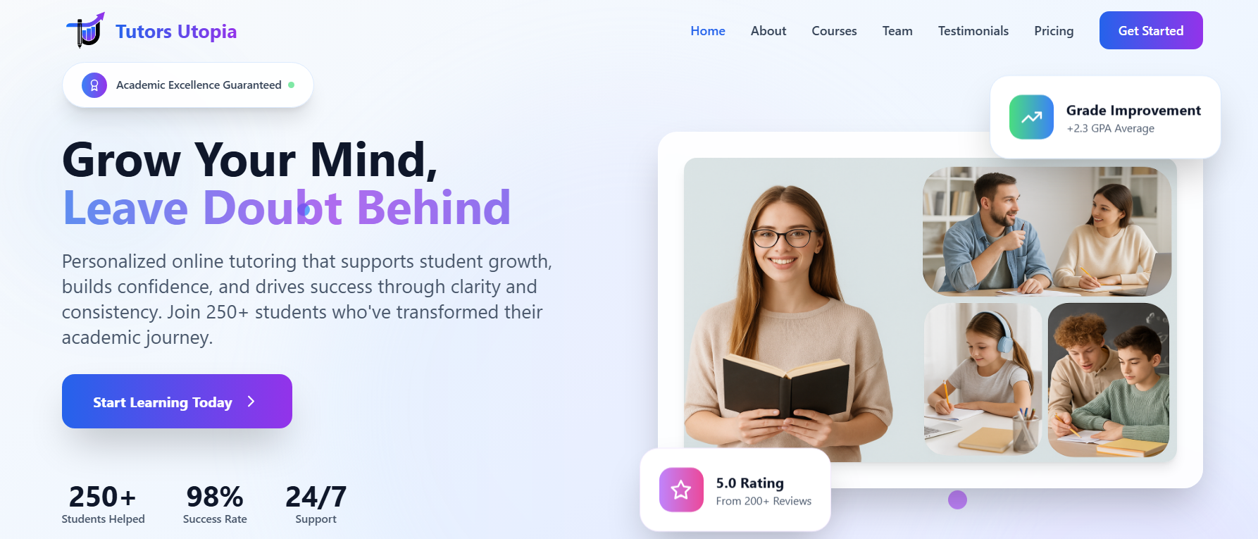 Tutors Utopia - Online Learning Platform